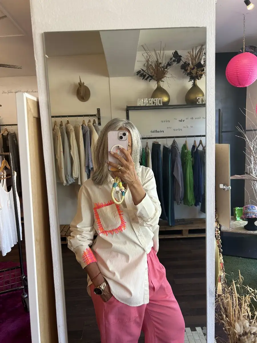 Chemise brodée Minerva by Banditas From Marseille