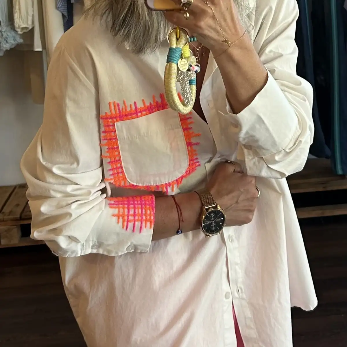 Chemise brodée Minerva by Banditas From Marseille