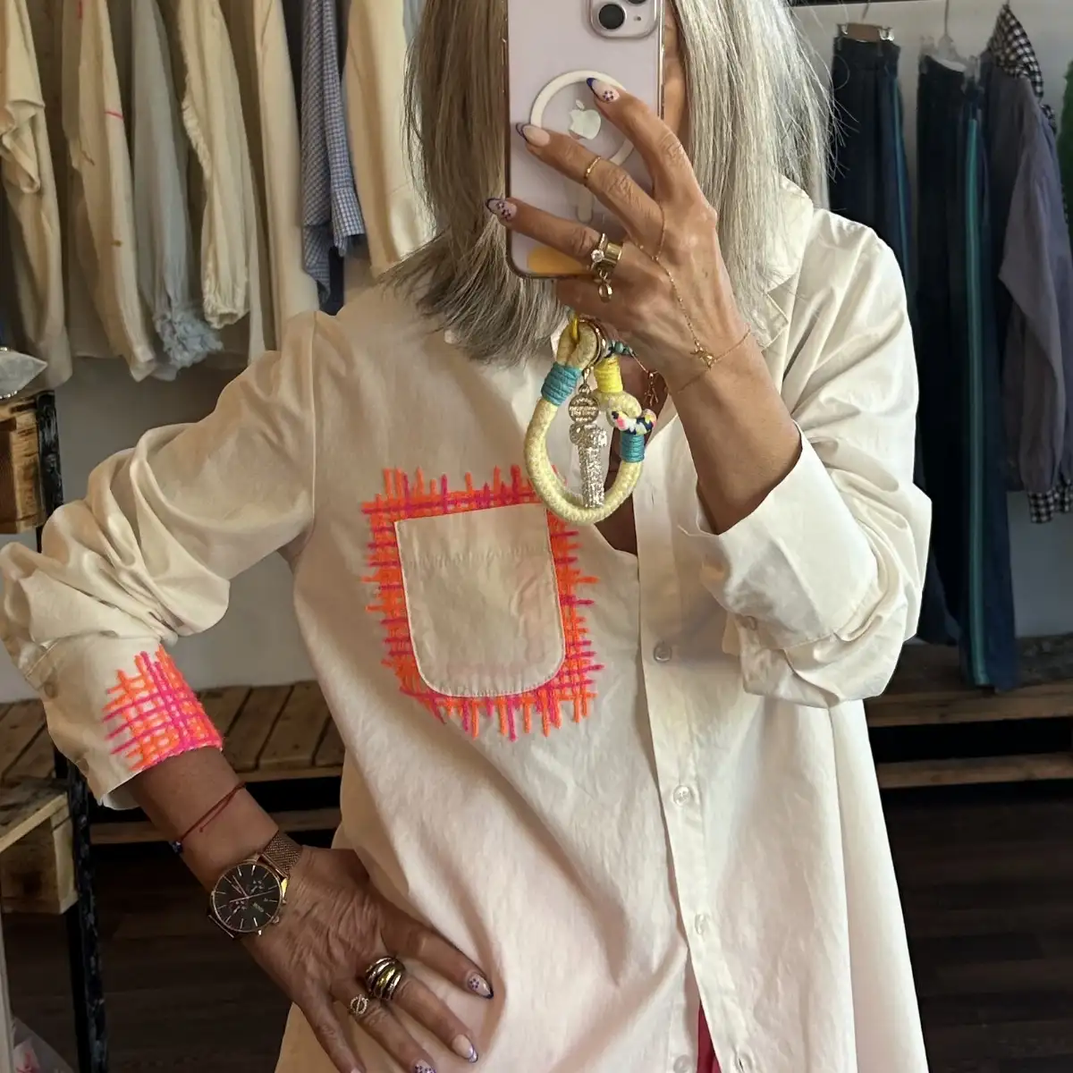 Chemise brodée Minerva by Banditas From Marseille