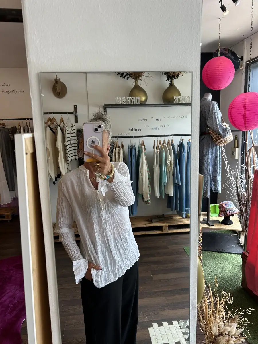 Blouse Foggia blanche by Banditas From Marseille