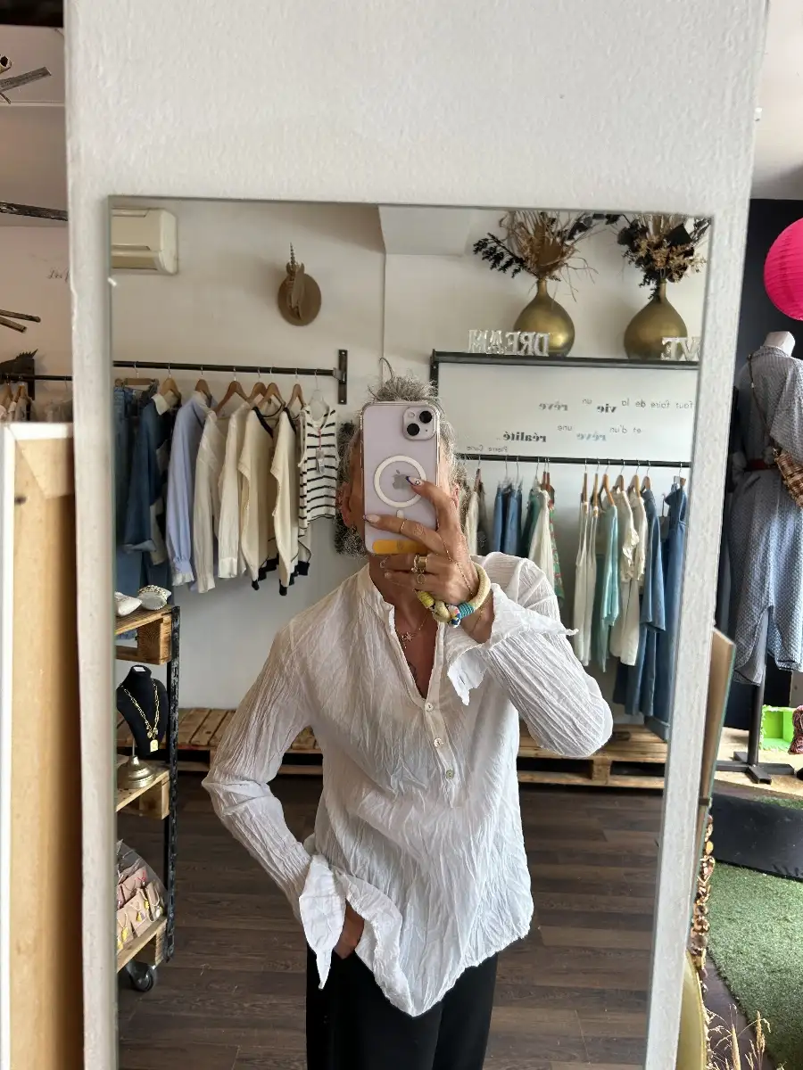 Blouse Foggia blanche by Banditas From Marseille