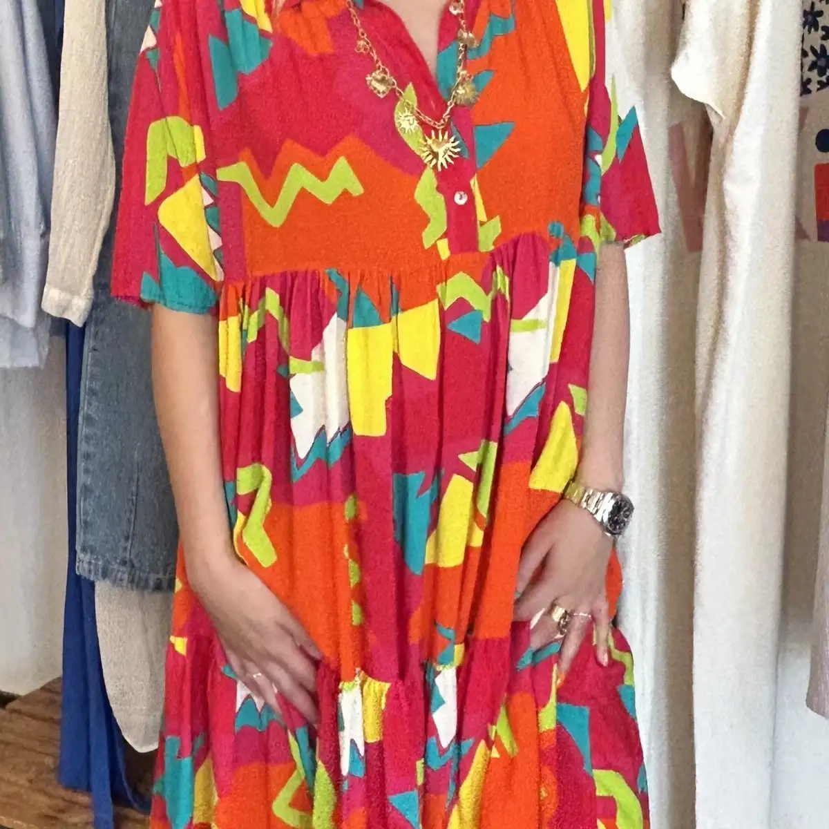 Robe multicolore Cestro