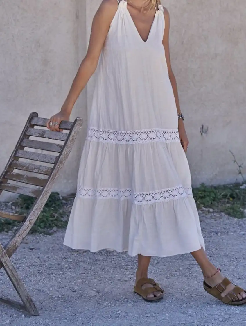 Robe longue écrue rinaldi