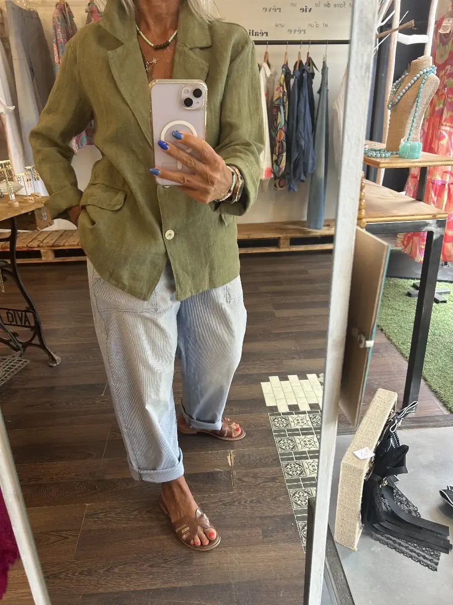 Blazer en lin addison