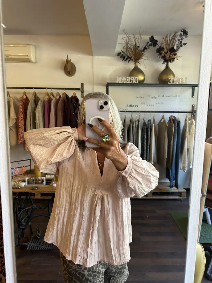 Blouse bébé rose