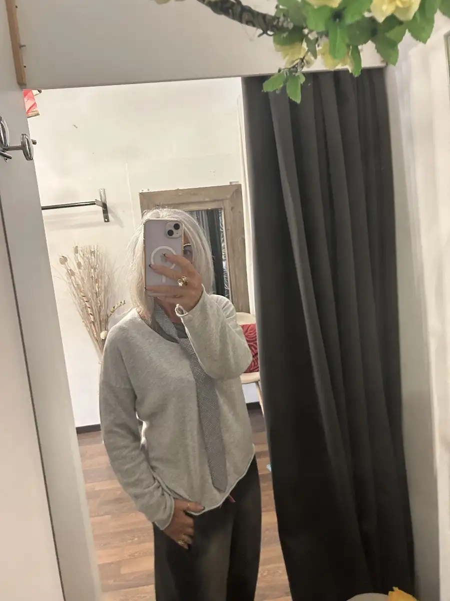 Pull perla gris clair