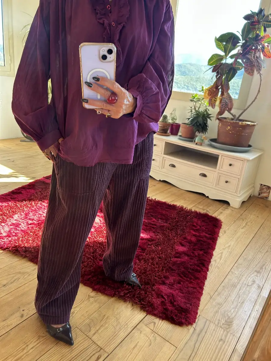 Chemise bordeaux laurela