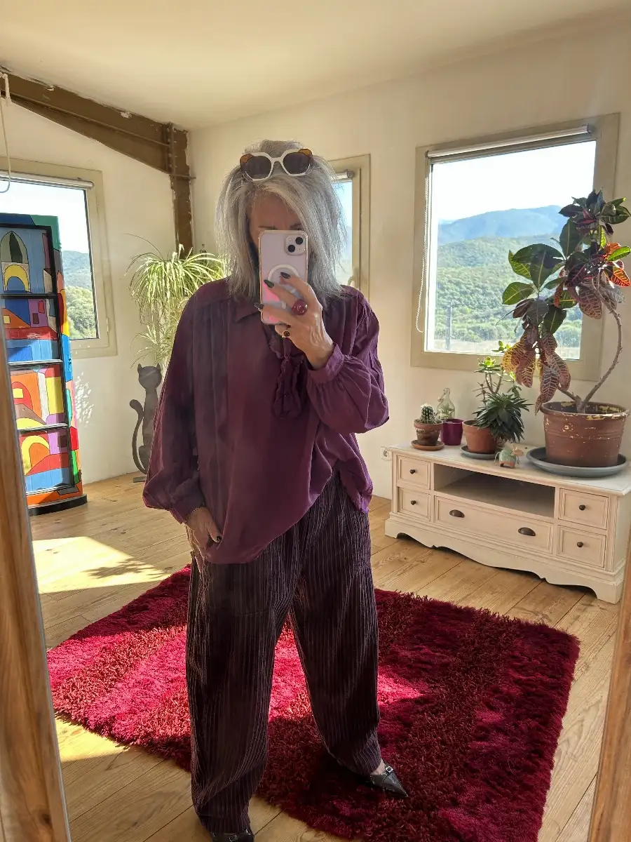 Chemise bordeaux laurela