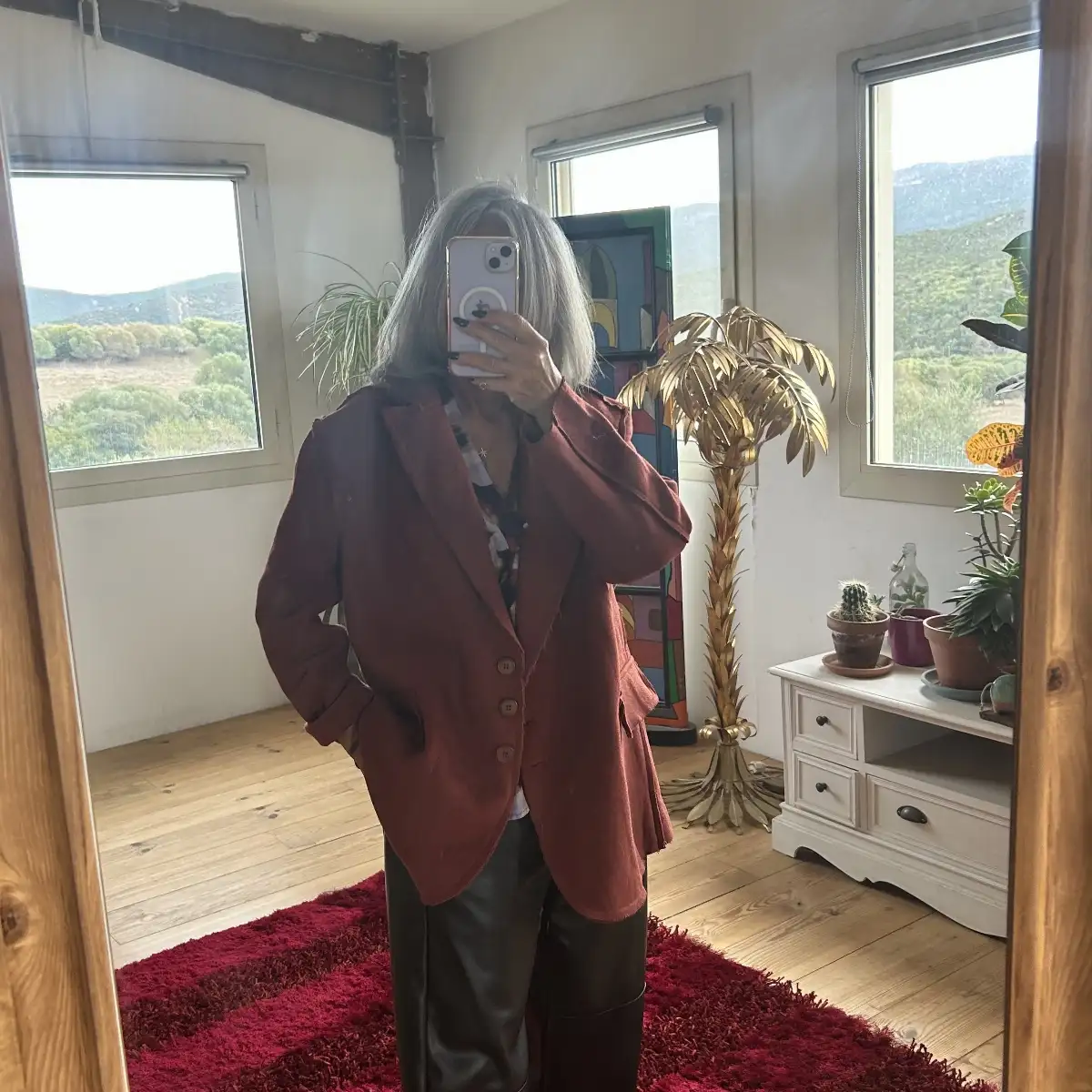 Veste blazer terracotta lola