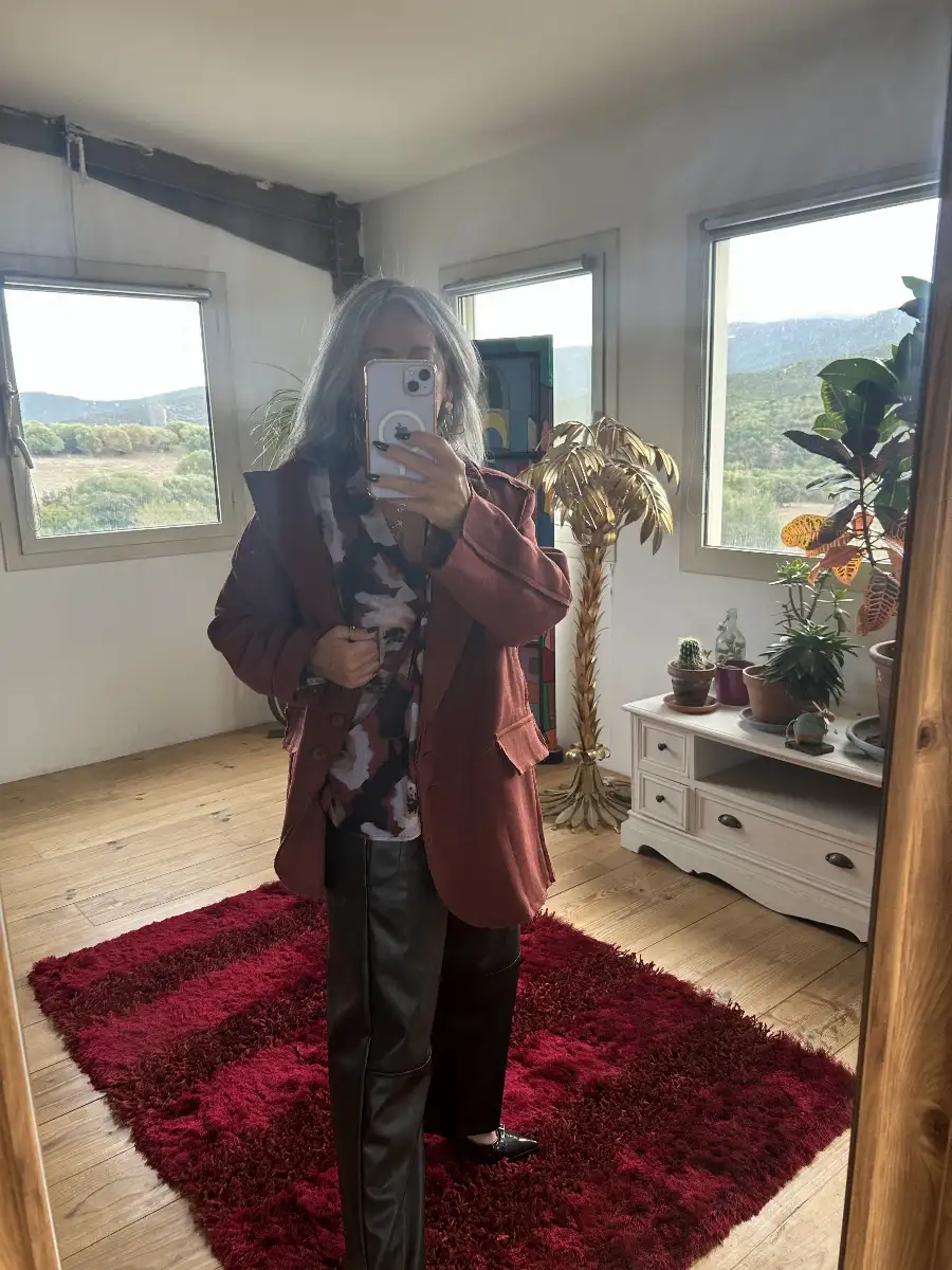 Veste blazer terracotta lola