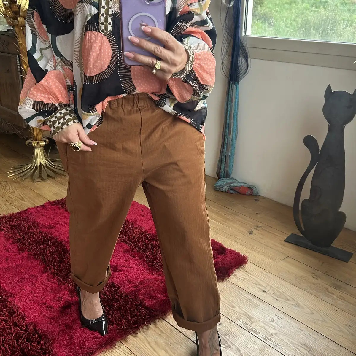 Pantalon camel tomillo