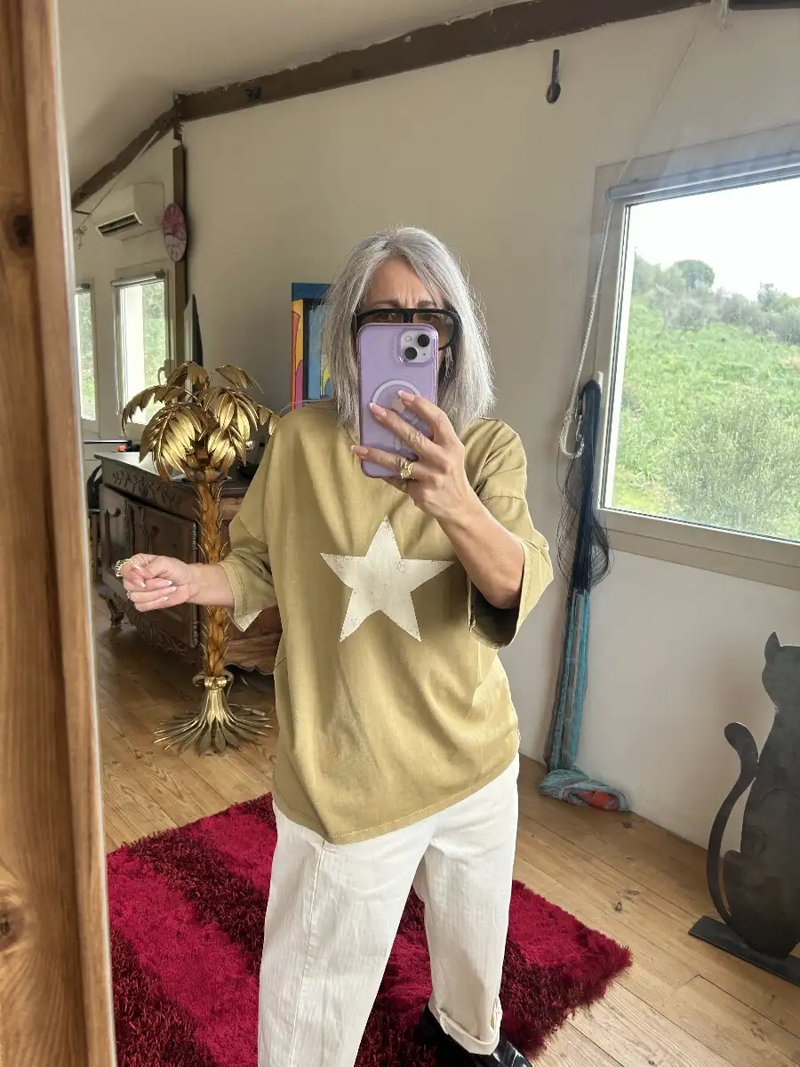 Tee shirt Brescia moutarde