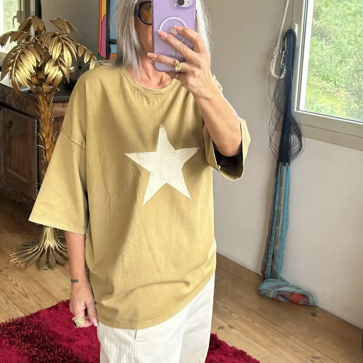 Tee shirt Brescia moutarde