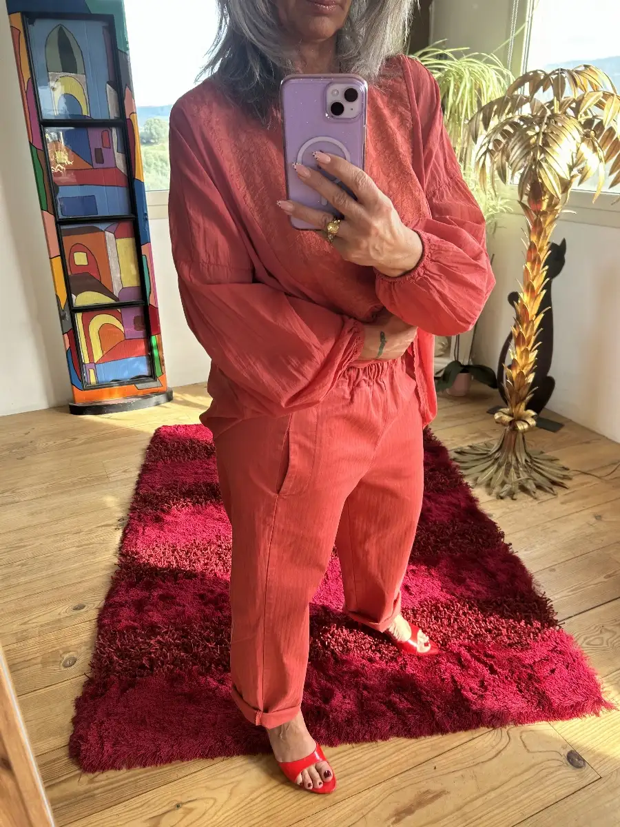 Pantalon corail Léon