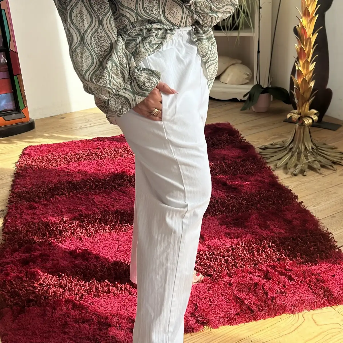 Pantalon blanc Léon