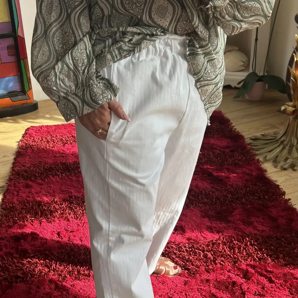 Pantalon blanc Léon