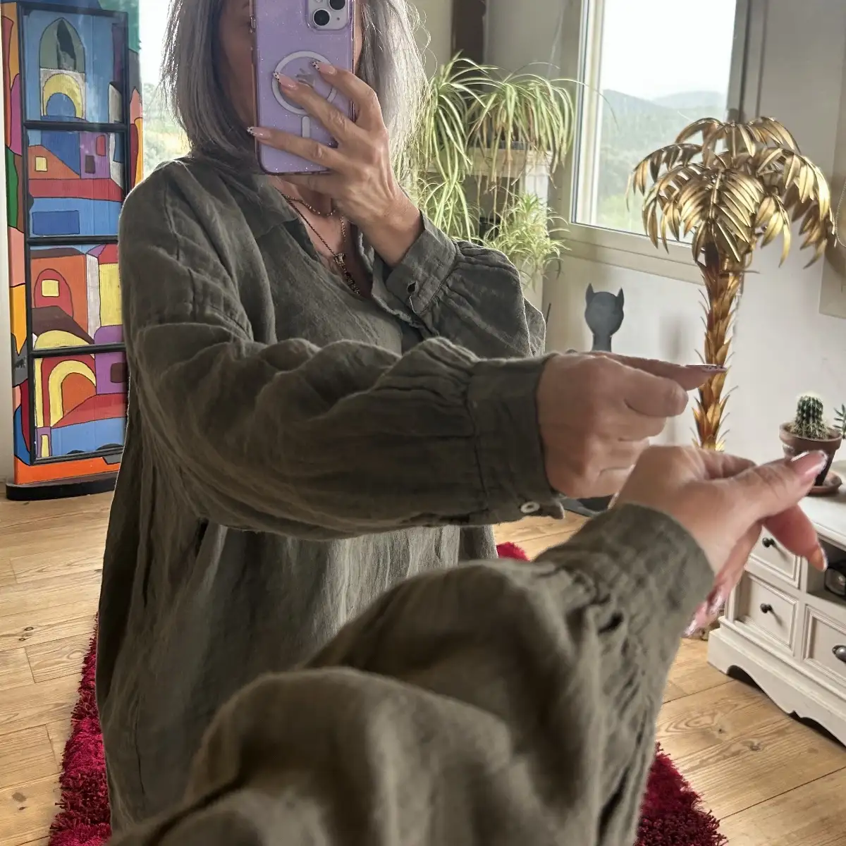 Blouse black Panther kaki