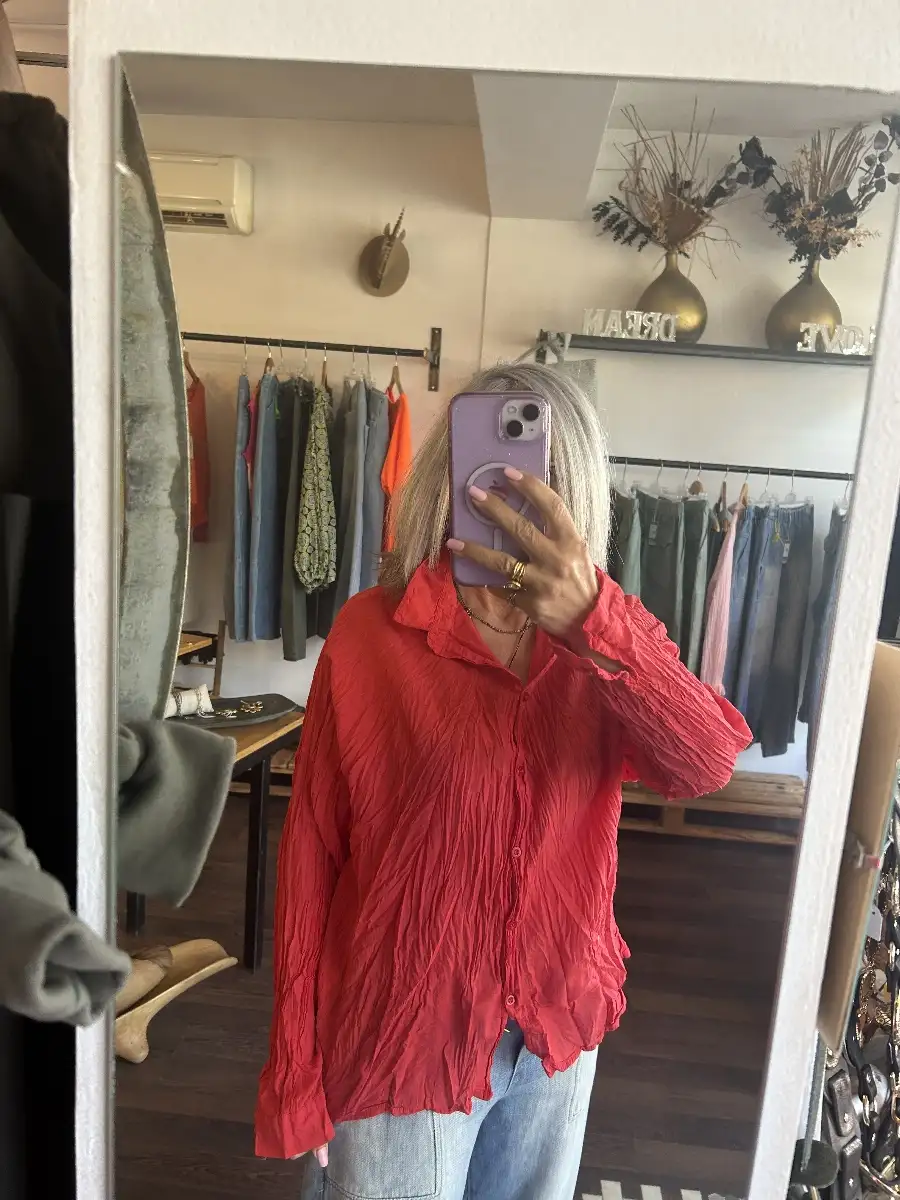 Chemise rouge agata