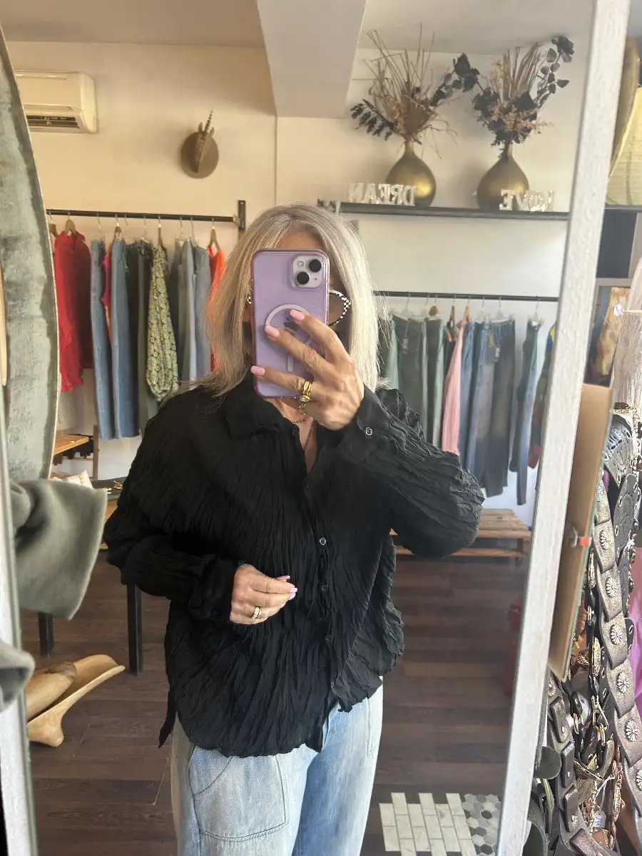 Chemise noire agata