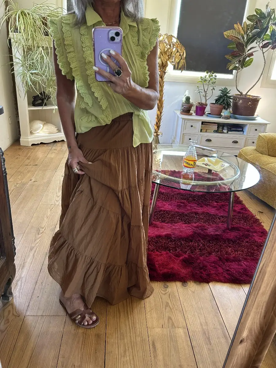 Jupe flash camel