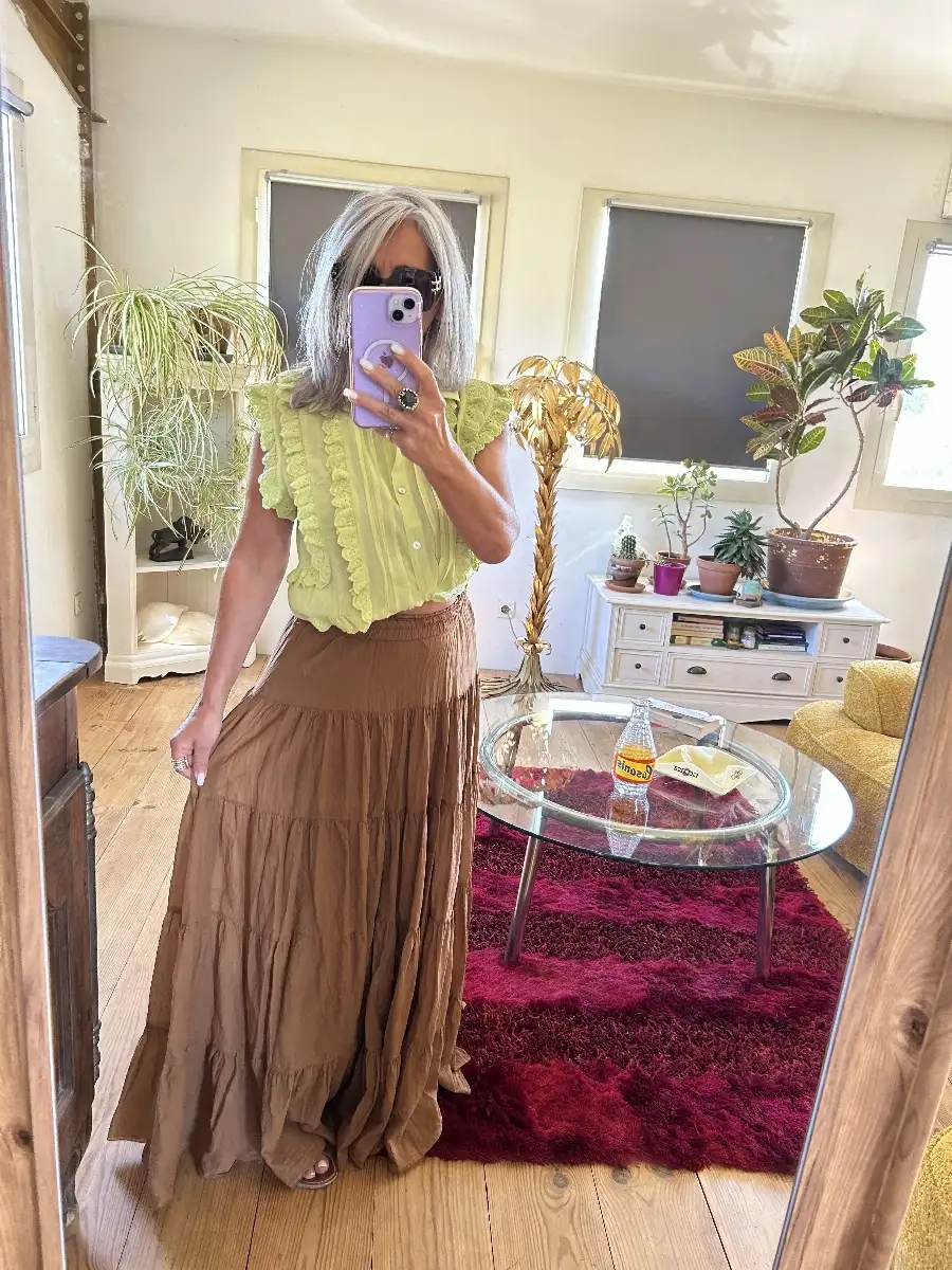 Jupe flash camel