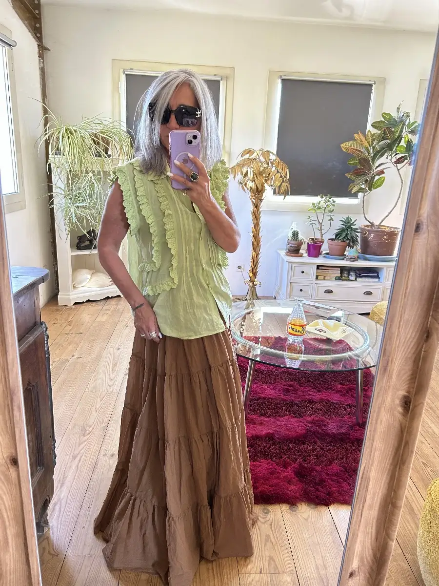 Jupe flash camel