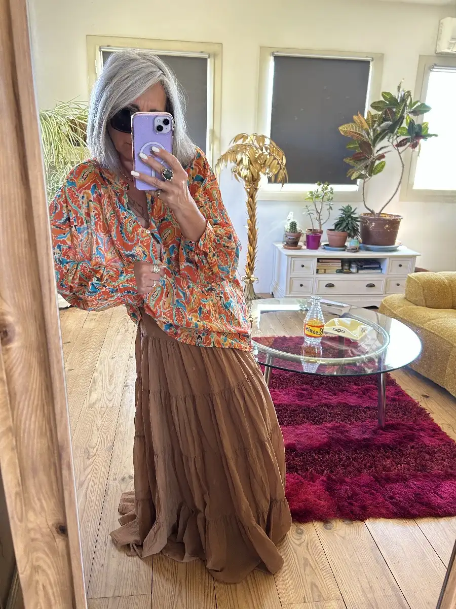Jupe flash camel