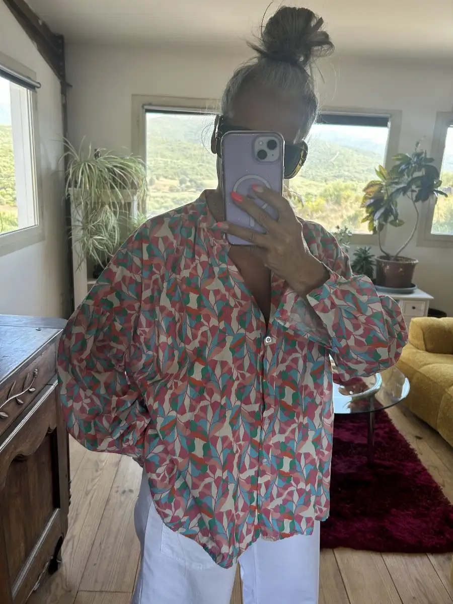 Chemise Cameron rose/turquoise /orange….