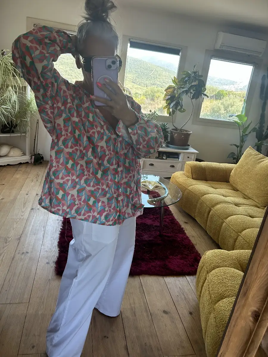 Chemise Cameron rose/turquoise /orange….