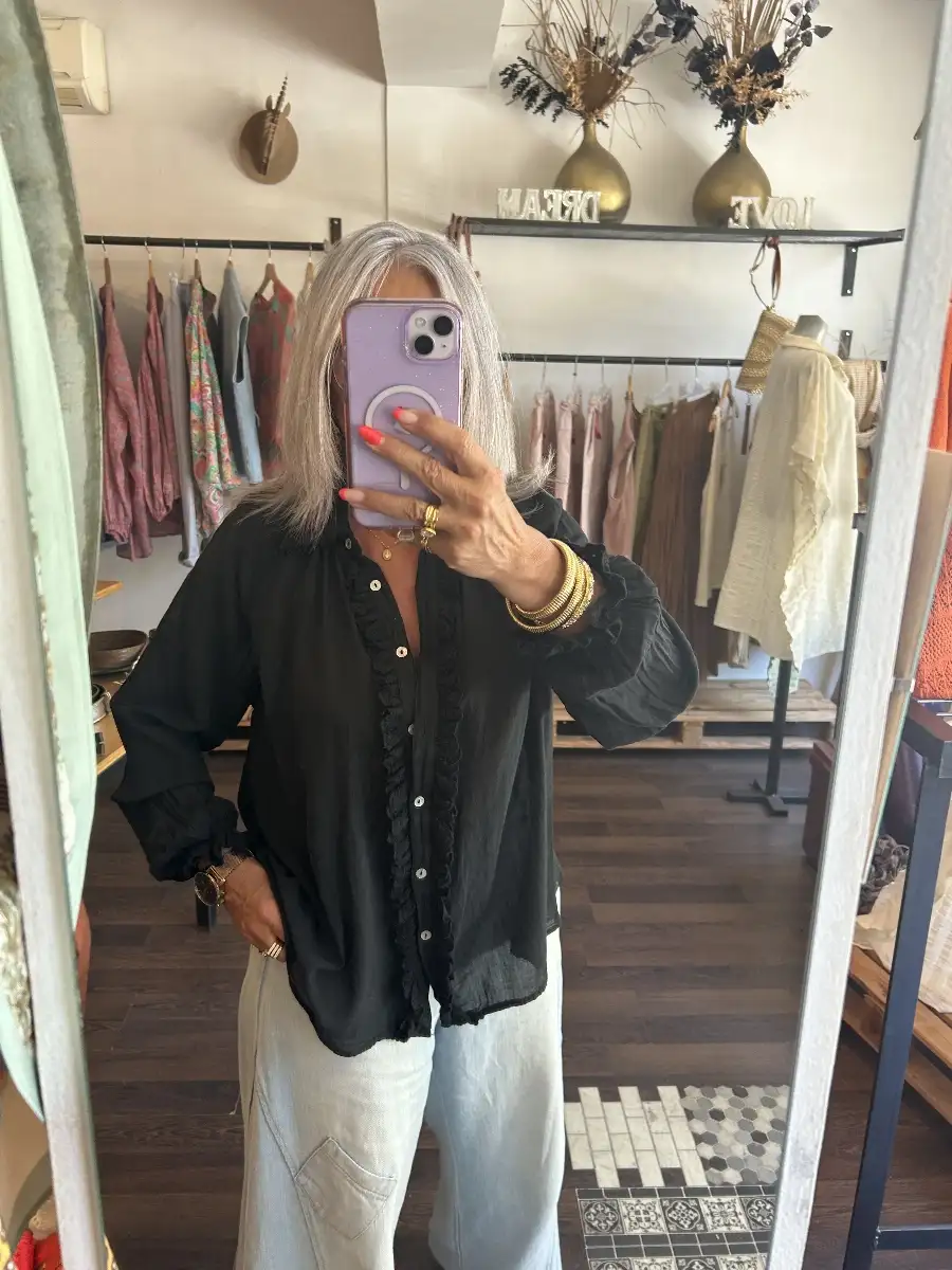 Chemise noire rasiglia