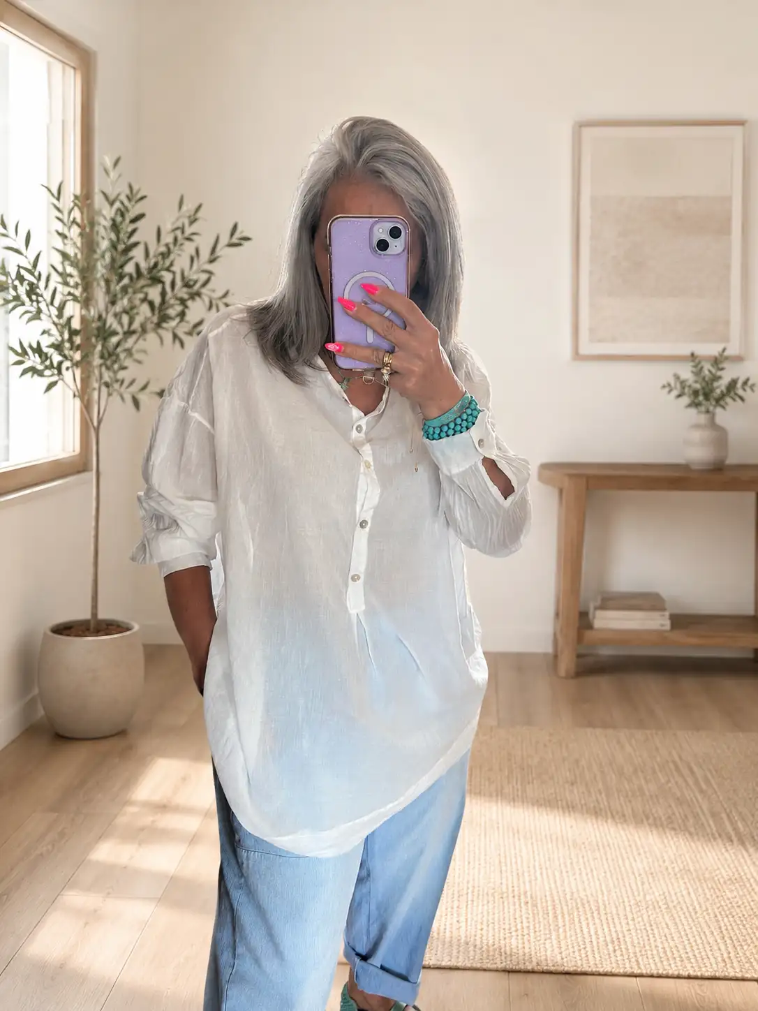 Blouse blanche vergaio