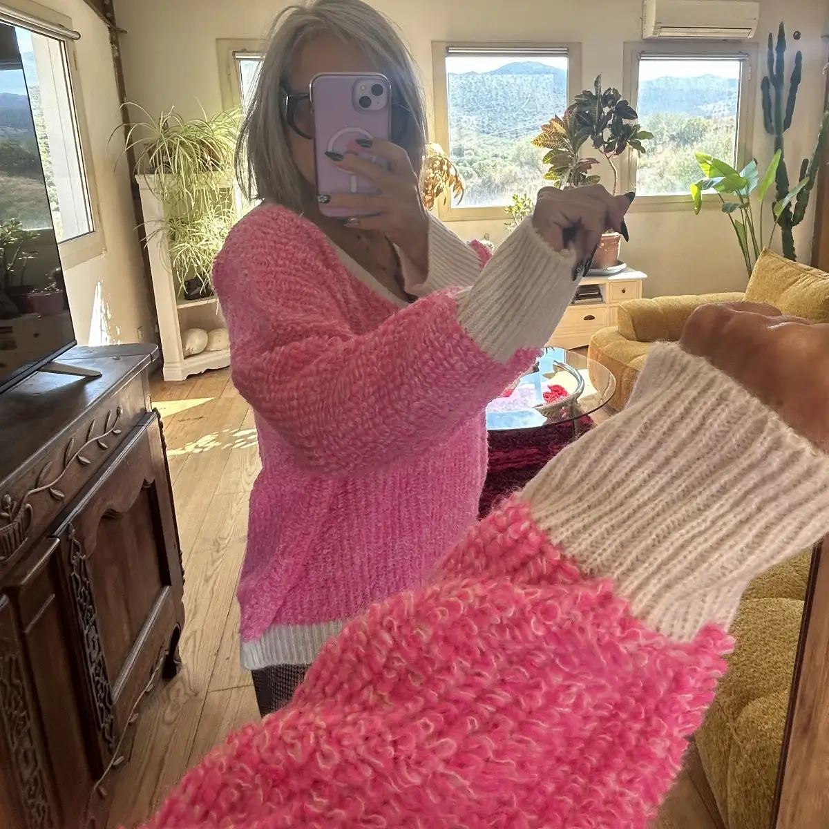 Pull furetta rose