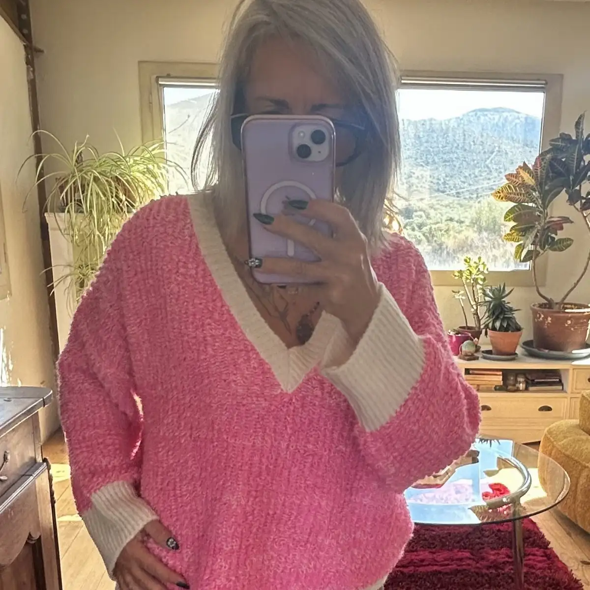 Pull furetta rose
