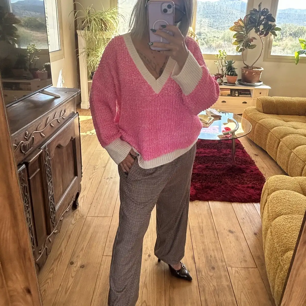 Pull furetta rose