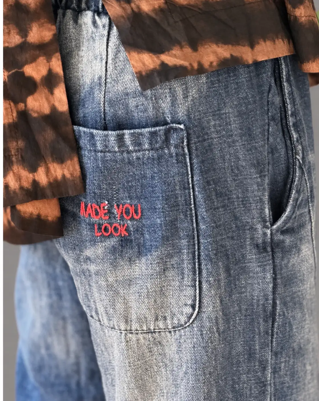 Jeans bleu used theo