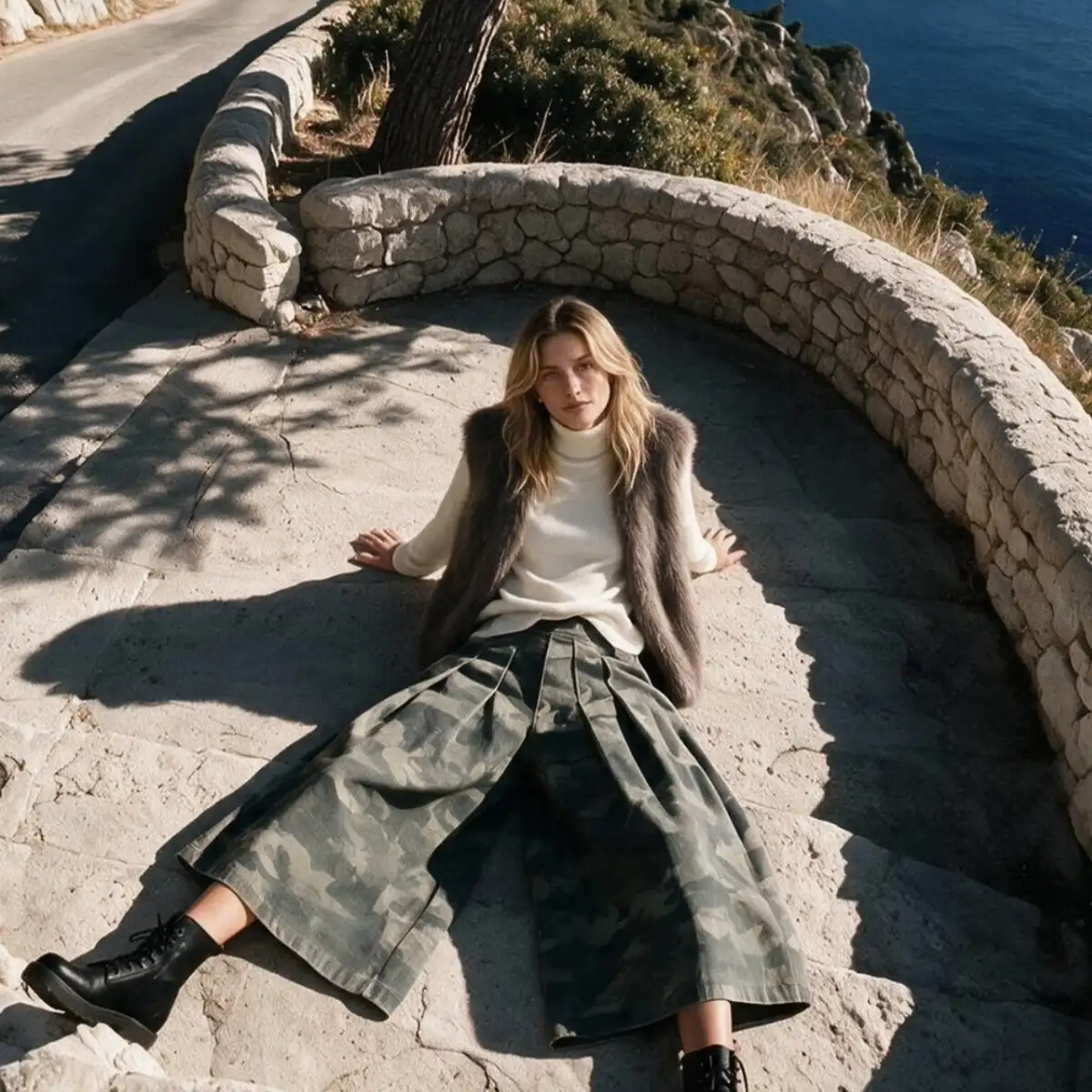 Jupe culotte camouflage lesia