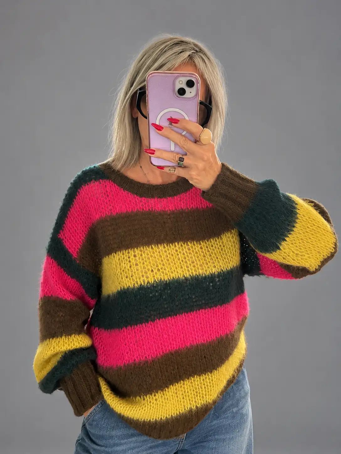 Pull multicolore flat