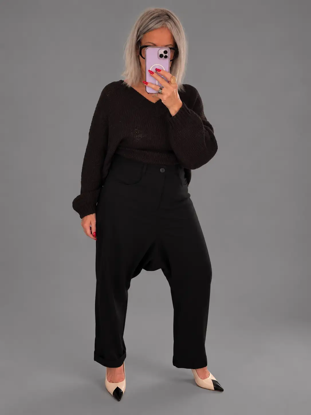 Pantalon sarouel noir scottex