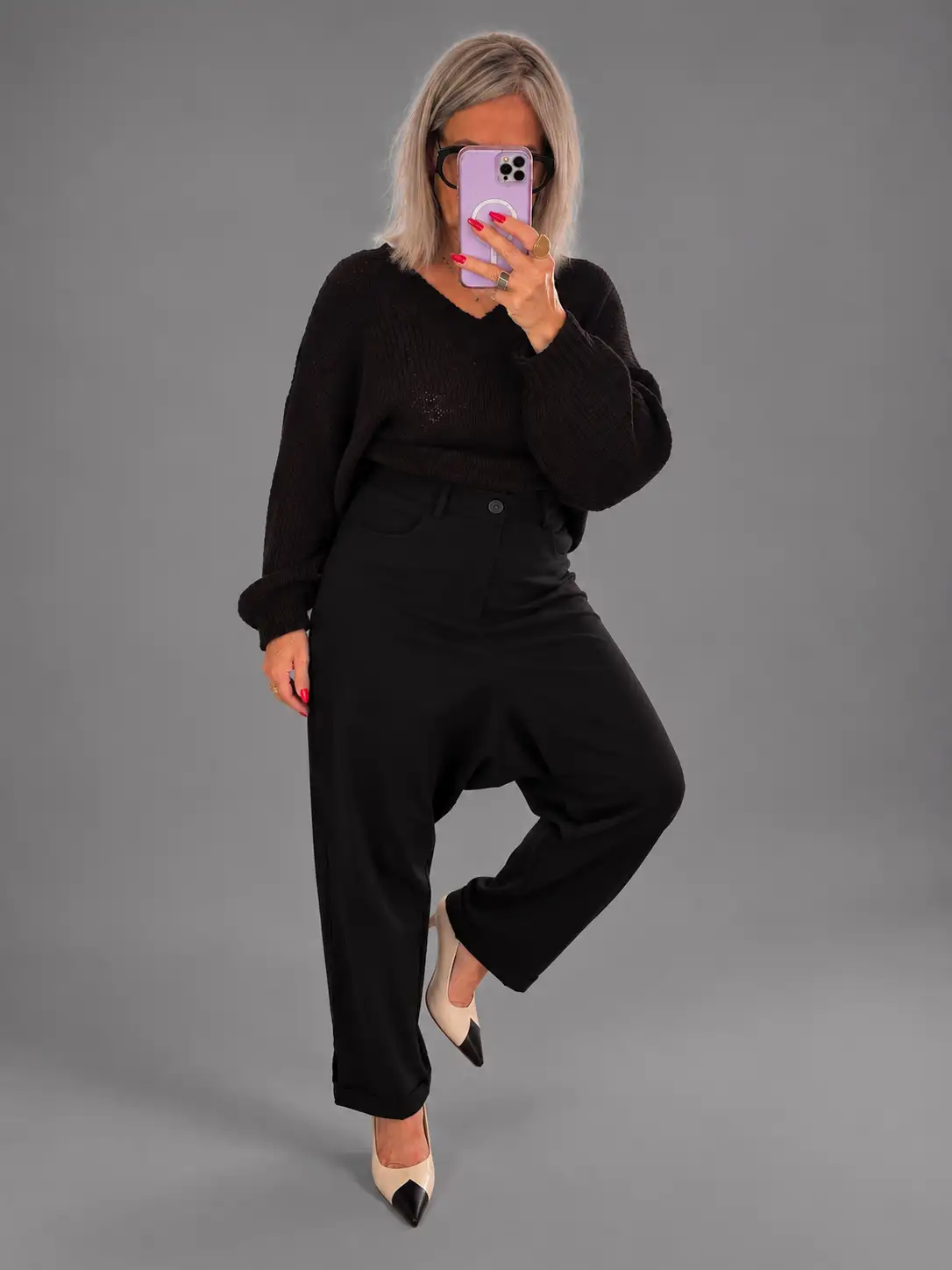 Pantalon sarouel noir scottex